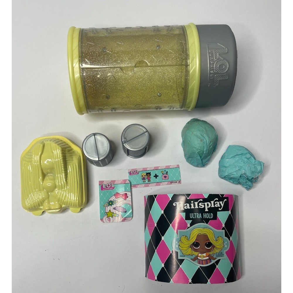 LOL Surprise Hairspray Ultra Hold Doll Set Color Change Yellow Series 2